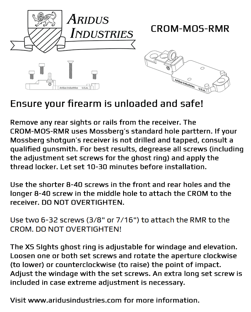 Mossberg/ Trijicon RMR CROM - Image 15